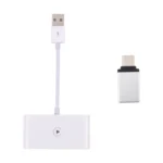 USB + USB-C / Type-C Wired to Wireless Carplay Adapter for iPhone - Image 2