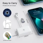 USB + USB-C / Type-C Wired to Wireless Carplay Adapter for iPhone - Image 7