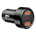 Baseus 45W Dual QC Car Digital Display Intelligent Quick Charge Charger - Image 4