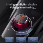 Baseus 45W Dual QC Car Digital Display Intelligent Quick Charge Charger - Image 10