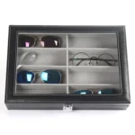 8 Grids Portable Sunglasses Protective Storage Box - Image 2
