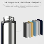 Original Xiaomi Mijia 480ML Insulation Vacuum Thermal Cup Water Bottle - Image 4
