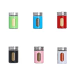 Stainless Steel Lid Glass Seasoning Jar Kitchen Supplies - Image 2