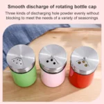 Stainless Steel Glass Seasoning Jar Kitchen Supplies - Image 2