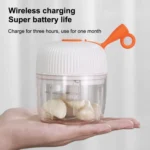 REMAX SL-BM03 Rechew Series Wireless Electric Garlic Stirrer Cordless Portable Food Processor - Image 6