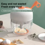 REMAX SL-BM03 Rechew Series Wireless Electric Garlic Stirrer Cordless Portable Food Processor - Image 9