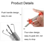 5pcs Multifunctional Four-claw Grapple Bendable Hose Sewer Dredge, Specification: 300cm - Image 6