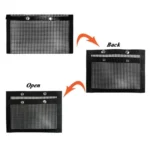 Barbecue Heat Resistant Non-stick Grilling Mesh BBQ Baking Bag, Size: 24 x 14cm (Black) - Image 3