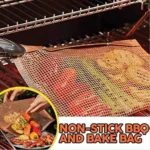 Barbecue Heat Resistant Non-stick Grilling Mesh BBQ Baking Bag, Size: 27 x 22cm (Copper) - Image 7