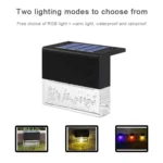 4pcs LED Solar Deck Light Waterproof Garden / Home / Driveway / Stairs / Outside Wall - Image 3