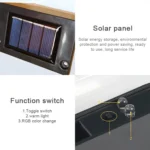 4pcs LED Solar Deck Light Waterproof Garden / Home / Driveway / Stairs / Outside Wall - Image 4