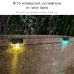 4pcs LED Solar Deck Light Waterproof Garden / Home / Driveway / Stairs / Outside Wall - Image 7
