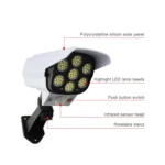 LED Solar human Body Infrared Induction Wall Lamp Simulation Monitoring Fake Camera - Image 4