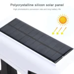 LED Solar human Body Infrared Induction Wall Lamp Simulation Monitoring Fake Camera - Image 6