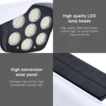 LED Solar human Body Infrared Induction Wall Lamp Simulation Monitoring Fake Camera - Image 8