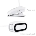 TGX-770 3-grade Brightness Touch Dimmer LED Desk Lamp, 28 LEDs Flexible Goose Neck Hollow Ring Design Eye Protection Light with Clip & Small Night Light Function - Image 3