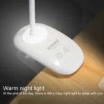 TGX-770 3-grade Brightness Touch Dimmer LED Desk Lamp, 28 LEDs Flexible Goose Neck Hollow Ring Design Eye Protection Light with Clip & Small Night Light Function - Image 9