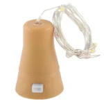 1m 10 LEDs SMD 0603 Solar Powered Copper Wire String Light Fairy Lamp Decorative Light - Image 2