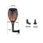 96 LED Solar Flame Light Outdoor Garden Lawn Light Garden Landscape Torch Light - Image 3