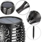 96 LED Solar Flame Light Outdoor Garden Lawn Light Garden Landscape Torch Light - Image 4
