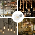 A60 E27 4W 4 LEDs 450 LM Retro Dimming LED Filament Light Bulb Energy Saving Light, AC 220V - Image 7