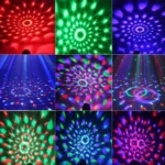 3W RGB Magic Ball LED Stage Light , USB Sound Control Rotating Disco DJ Light, DC 5V - Image 9