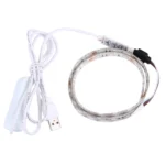 Epoxy IP65 Waterproof 30 LED 5050 SMD with 1m Extended Switch Cable & Manual Controller, Wide: 10mm - Image 2