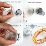 6 PCS Waterproof Warm White Light Copper Wire Starry String Light , 20 LEDs 2700-2900K Rope Fairy Light For Party / Holiday, Length: 2m, DC 6V - Image 8