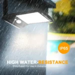 6W 800LM 48 LEDs Solar Remote Control Flat Lamp with Bracket - Image 15