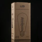 ST64 E27 4W 4 LEDs 600 LM 3000K Retro Dimming LED Filament Light Bulb Energy Saving Light, AC 220V - Image 4