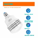 MANTOO PGL45 45W 120V 5500K 5460LM LED Light Bulb for Photography Lighting - Image 8