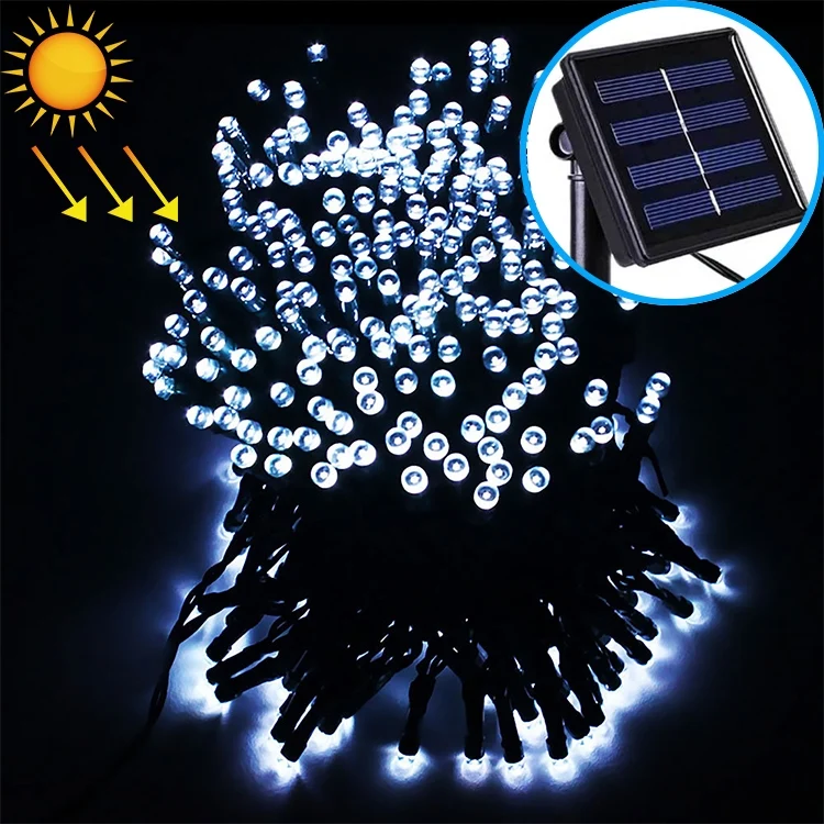 200 LEDs Outdoor Waterproof Christmas Festival Decoration Solar Lamp String, Length: 22m