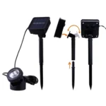 Single Head LED Outdoor Waterproof Solar Underwater Spotlight Floodlight - Image 3