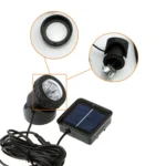 Single Head LED Outdoor Waterproof Solar Underwater Spotlight Floodlight - Image 5