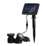 Two Heads LED Outdoor Waterproof Solar Underwater Spotlight Floodlight - Image 2