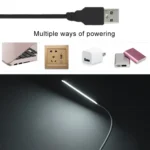 LED Desk Lamp 8W Folding Adjustable USB Charging Eye Protection Table Lamp, USB Charge Version + Power Plug - Image 7