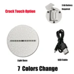 Chameleon Shape 3D Colorful LED Vision Light Table Lamp, Crack Touch Version - Image 4