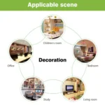 Hang Glider Shape 3D Colorful LED Vision Light Table Lamp, Crack Remote Control Version - Image 6