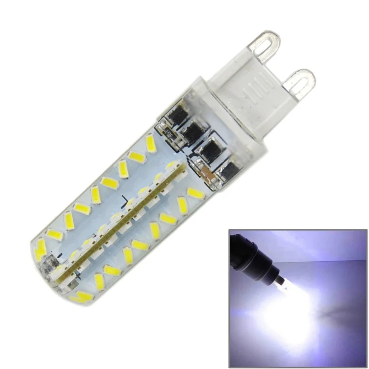 LED0850WL.webp G9 5W 450LM 72 LED SMD 3014 Dimmable Silicone Corn Light Bulb,  AC 110V - Image 1