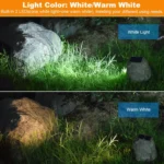 Solar Powered Simulated Stone Spotlight LED Light IP65 Waterproof Outdoor Garden Lawn Lamp - Image 13