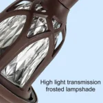 Solar Energy Coffee Outdoor Lawn Lamp IP65 Waterproof LED Decorative Garden Light - Image 5