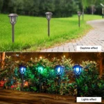 Solar Energy Coffee Outdoor Lawn Lamp IP65 Waterproof LED Decorative Garden Light - Image 8