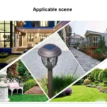 Solar Energy Coffee Outdoor Lawn Lamp IP65 Waterproof LED Decorative Garden Light - Image 10