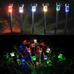 10 PCS Solar Energy Outdoor Lawn Lamp Stainless Steel IP65 Waterproof LED Decorative Garden Light - Image 12