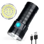 3 Gears, K18MAX 18xT6, Luminous Flux: 5400lm LED Flashlight, Without Battery - Image 4