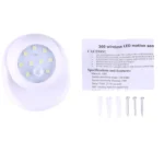 9 LEDs 240 LM 6000K 360 Degrees Rotation Wireless Motion Sensor Wardrobe Light / Night Light / Wall Lamp for bedroom, living room, bathroom, aisle - Image 6