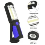 400 LM Multi-function USB Charging Portable Emergency Work Stand Light with Magnetic & 360 Degrees Swivel Hook - Image 11
