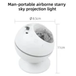5W Micro USB Power Supply Remote Control Starry Sky Laser Projection Lamp LED Atmosphere Night Light with Magnetic Base - Image 3
