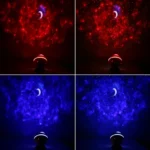 5W Micro USB Power Supply Remote Control Starry Sky Laser Projection Lamp LED Atmosphere Night Light with Magnetic Base - Image 7