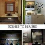 2W 24 LEDs Warm White Wide Screen Intelligent Human Body Sensor Light LED Corridor Cabinet Light, USB Charging Version - Image 8